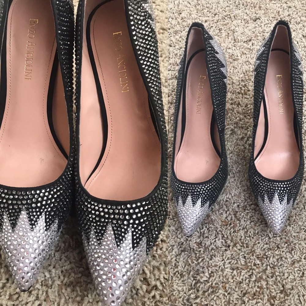 Rhinestone high heals 👠 shoes